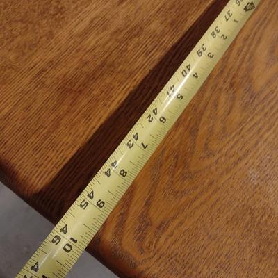Wood Finish Metal Base Work or Writing Table