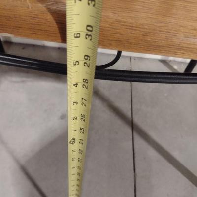 Wood Finish Metal Base Work or Writing Table