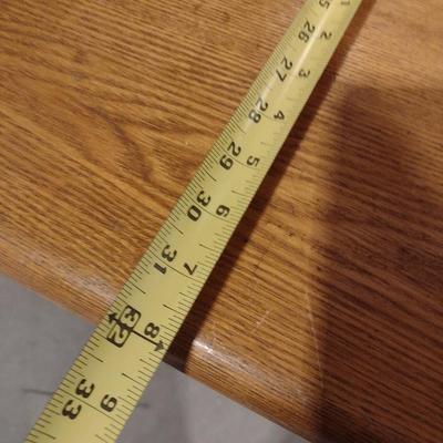 Wood Finish Metal Base Work or Writing Table