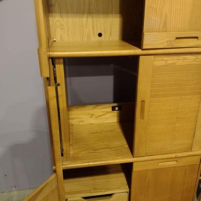 Nice Solid Wood Media Cabinet