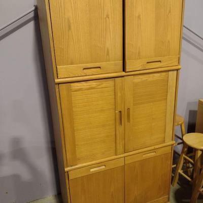 Nice Solid Wood Media Cabinet
