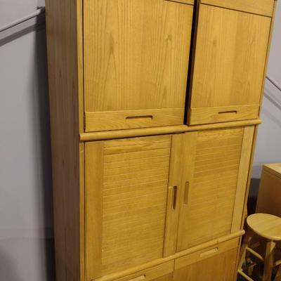 Nice Solid Wood Media Cabinet