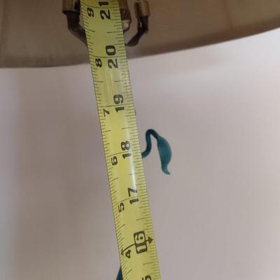 Pair of Matching Wrought Metal Twig and Leaf Post Table Lamps