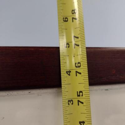 Large Dry Erase Board Mounted on Mobile Wood Frame
