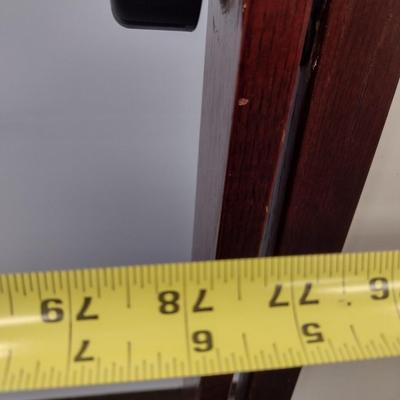 Large Dry Erase Board Mounted on Mobile Wood Frame
