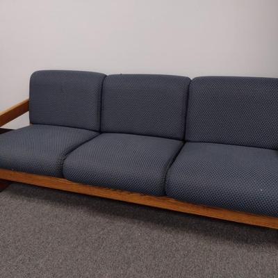 Wood Framed Commercial Grade Three Cushion Couch Choice A
