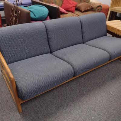 Wood Framed Commercial Grade Three Cushion Couch Choice B