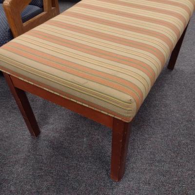 Upholstered Wood Framed Sitting Bench