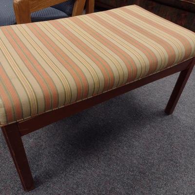 Upholstered Wood Framed Sitting Bench