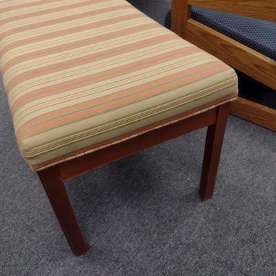 Upholstered Wood Framed Sitting Bench