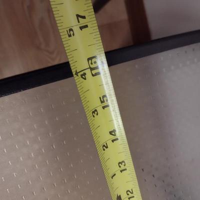 Pair of Metal Patio Side Tables with Glass Top