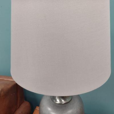 Pair of Metal Urn Post Table Lamps