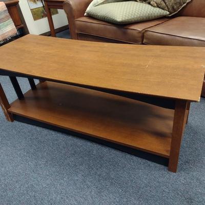 Wood Finish Mission Design Coffee Table