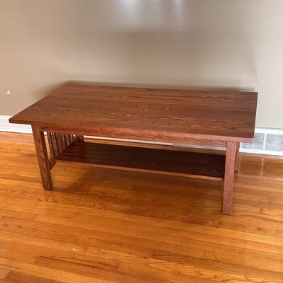 Wooden Mission Style Coffee Table (LR-DZ)
