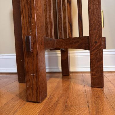Wooden Spindle Side Table/Plant Stand (LR-DZ)
