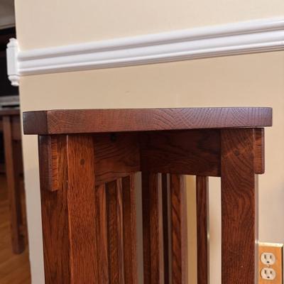 Wooden Spindle Side Table/Plant Stand (LR-DZ)