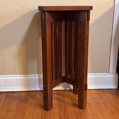 Wooden Spindle Side Table/Plant Stand (LR-DZ)