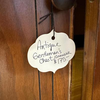 Lot 1: Antique Gentleman’s Cabinet, Bed and more