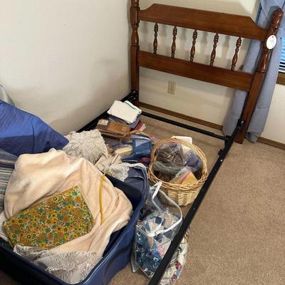 Lot 1: Antique Gentleman’s Cabinet, Bed and more