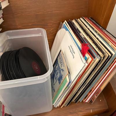 Lot 15: Church Pew, Records & More