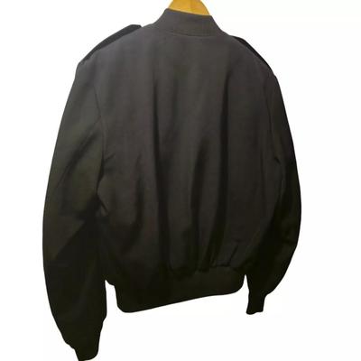NEPTUNE GARMENT CO MILTARY BOMBER JACKET MENS 34R BLACK 3M THINSULATE LINER