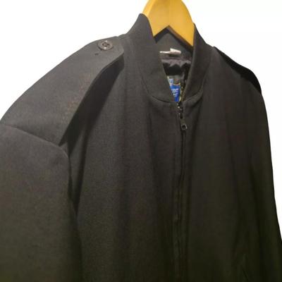 NEPTUNE GARMENT CO MILTARY BOMBER JACKET MENS 34R BLACK 3M THINSULATE LINER