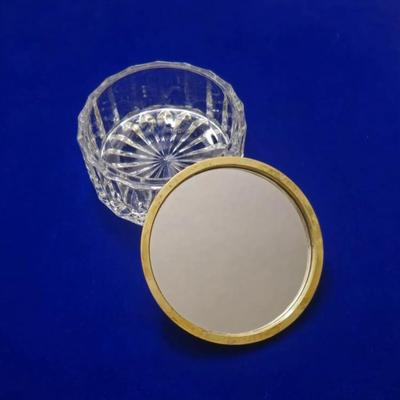 Jewelry Box Powder Jar KIG Indonesia Vintage Glass Dresser Vanity Powder Jar