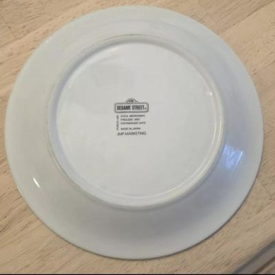 Sesame Street Vintage Plate And Cup Bert & Ernie Porcelain Alphabet Kids Child