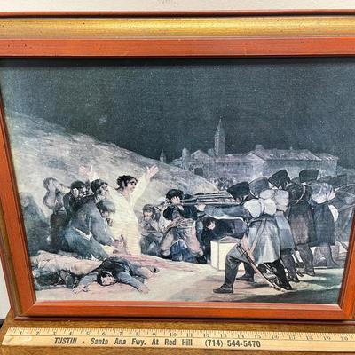 Framed Print: The Third of May, 1808 - Execution of the Defenders of Madridpainting by Francisco Goya