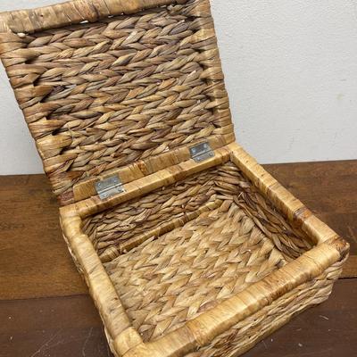 Rattan Hinged Storage Box