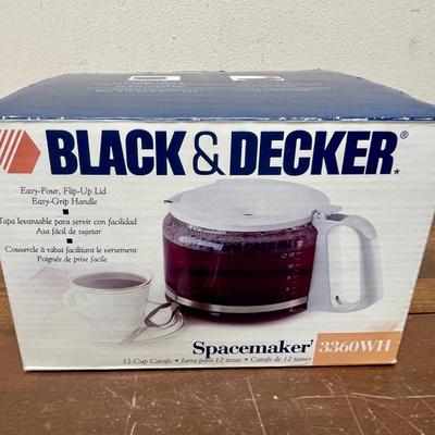 Black & Decker Spacemaker Coffee Pot Replacement