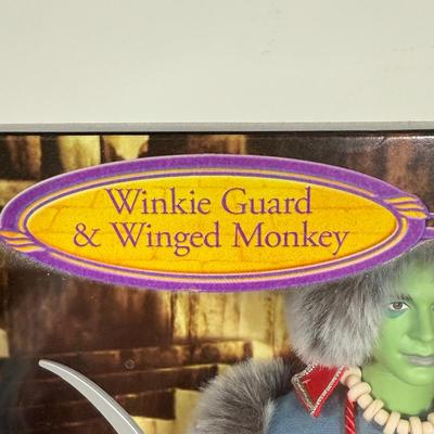 LOT 1A: 2007 Mattel Pink Label Wizard of Oz Guard & Winged Monkey Barbie Collector Set NRFB