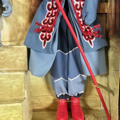 LOT 1A: 2007 Mattel Pink Label Wizard of Oz Guard & Winged Monkey Barbie Collector Set NRFB