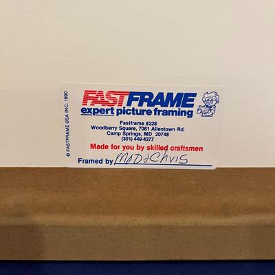 Professionally Framed & Matted Papyrus Painting Art
