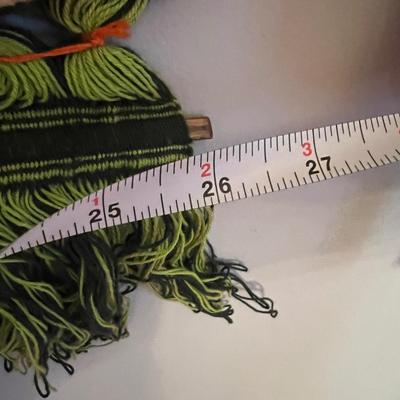 2 Vintage Macrame Christmas Tree Wall Hangings