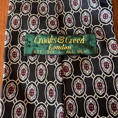 Designer Silk Tie Lot - Dior, Valentino, Steven Land, Umberto Bossi, Crooks & Creed