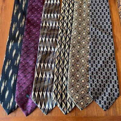 Designer Silk Tie Lot - Dior, Valentino, Steven Land, Umberto Bossi, Crooks & Creed