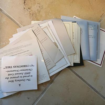 Whitehouse Christmas Ornament Lot - 26 in Boxes + Pile of Empty Boxes and Paperwork