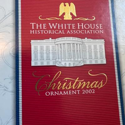 Whitehouse Christmas Ornament Lot - 26 in Boxes + Pile of Empty Boxes and Paperwork