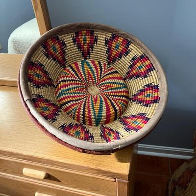 Huge Ethiopian Mesob Handwoven Basket - Over 2' Tall