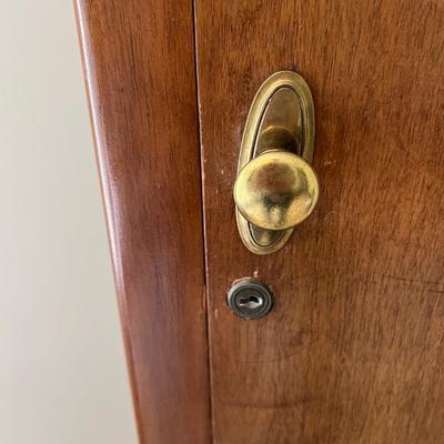 Tall Wooden Wardrobe Cabinet