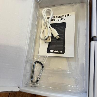 Mixed Electronics Lot - Amazon Echo, 3 Patriots Power Cell Batteries, Slender Tone
