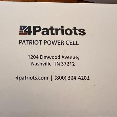 Mixed Electronics Lot - Amazon Echo, 3 Patriots Power Cell Batteries, Slender Tone