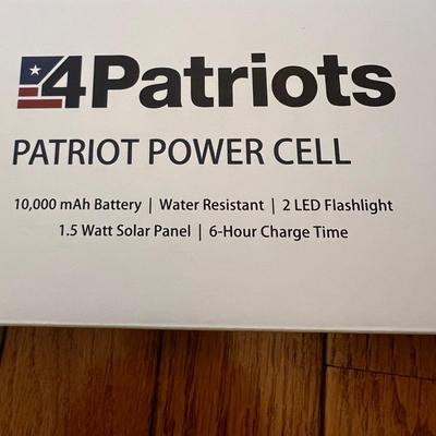 Mixed Electronics Lot - Amazon Echo, 3 Patriots Power Cell Batteries, Slender Tone