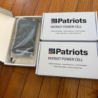 Mixed Electronics Lot - Amazon Echo, 3 Patriots Power Cell Batteries, Slender Tone