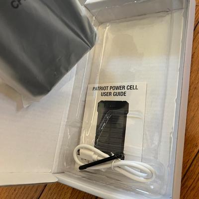 Mixed Electronics Lot - Amazon Echo, 3 Patriots Power Cell Batteries, Slender Tone
