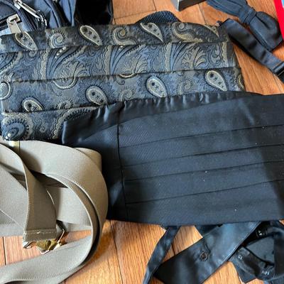 Big Mixed Lot Mens Accessories - Hats, Silk Ties, Leather Belts, CK Cologne, etc.