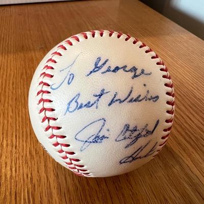 Jim Catfish Hunter Autographed Signed Baseball