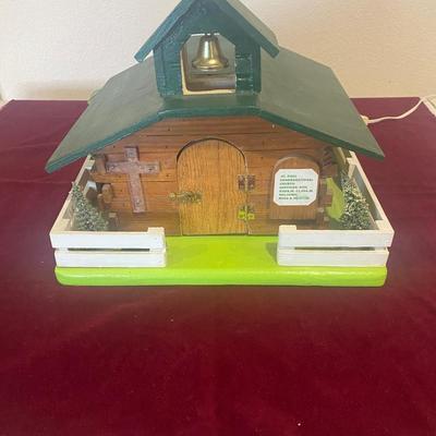 HANDMADE LIGHTED CHURCH