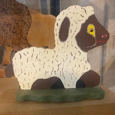 HANDMADE WOODEN CRITTERS AND A CLOWN